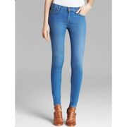 Joie Mid Rise Light Wash Skinny Jeans