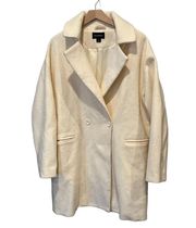 Something Navy Women Double Breasted Jacket in Ivory (L)