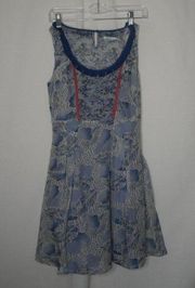 Kimchi Blue Silk Floral Keyhole Lined Mini Dress