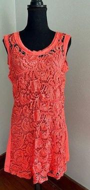 Lace Overlay Dress