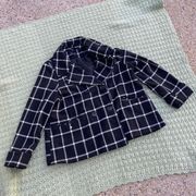 Black & White Plaid Pea Coat
Women’s size XL