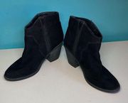 Faded Glory Black Suede Boots Size 8.5