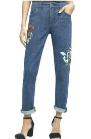 Pilcro and the Letterpress 29 slim boyfriend sequin applique jean J2 4526