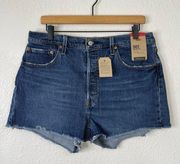 Levi’s  501 High Rise Denim Shorts Size 33 NWT