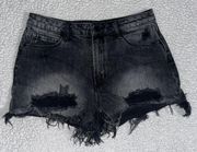 High Rise Jean Shorts