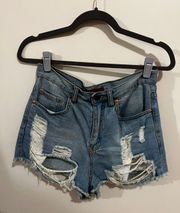 High Waisted Jean Shorts