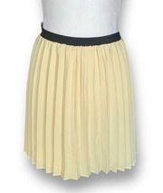 Willow & Clay Skirt Buttercream Yellow Pleated Micro Mini Tennis Prep Twee