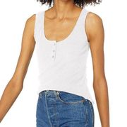 BB Dakota Ribbed Tank Top White Small