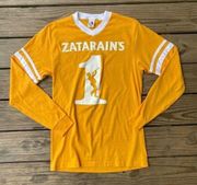 Orange Long Sleeve Zatarain’s Retro Ringer Tee