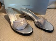 Shoes Slip On Pump  Silver & Clear