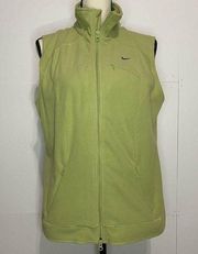 Nike Womens Sz Large (12-14) Green Fleece Vest