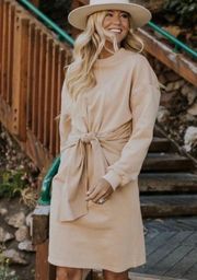 Tie Front Sweater Dress