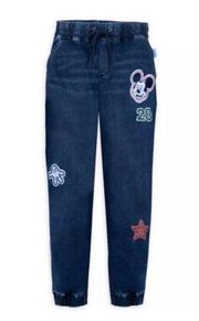 NWT Disney x Her Universe Mickey Patchwork Joggers- Size S