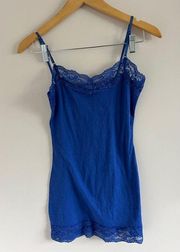 Zenana Outfitters | Blue Lace Tank Top