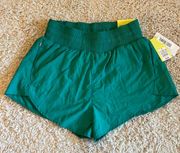 - All In Motion Green High Rise 3” Shorts (Small)