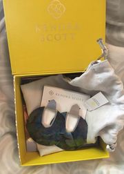 NWT Gray Marble Earrings