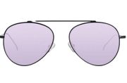 illesteva Dorchester Aviator Black Purple Wire Sunglasses