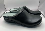 David Tate Womens Catalina Black Mules Flats 12 Wide EUC