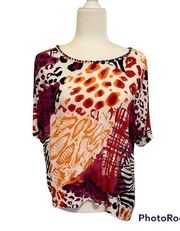 Women’s RUBY RD Stretch Decorated Shirt Size PM