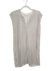 CP Shades Short Sleeve Velvet Dress Silk Blend Silver Gray Size XS