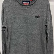 Superdry Charcoal Gray Space Long
Sleeve Shirt Orange Label in large