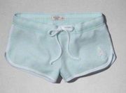 Vintage Y2K  Curved Hem Lounge Shorts - Turquoise- XS