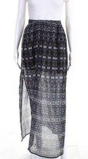 𝅺CAPULET print Long Maxi Casual Skirt