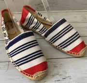 NEW Soludos x Lem Lem Espadrille Comfort Slip-On Shoes in White/Cherry Red