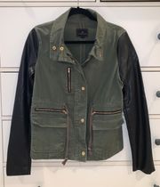 Green And Black Army Jacket