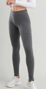 Mid Rise Charcoal Grey Leggings 