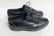 Paul Green Nobu Studded Loafer Tassel Oxford Laced 7.5