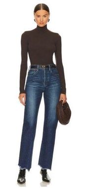 💕MOUSSY VINTAGE💕 Wide Straight Cropped Jeans ~ Dark Blue 30 NWT