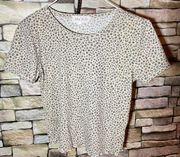 Women’s Cheetah Print T Shirt Size L