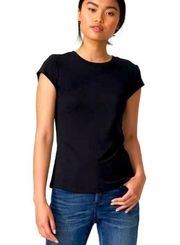 Universal Standard Ashley cap sleeve tee Size 3XS 2-4 Black