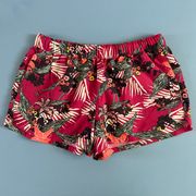 Barely Baggies Tropical Kelp Garden Floral Print Hiking Shorts