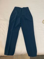 High Waisted Pants In Blue Teal