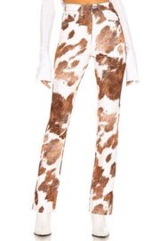 Cowhide Western Bootcut Pants