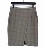 Banana Republic NWT  Factory Pencil Skirt Cream Black Plaid 2