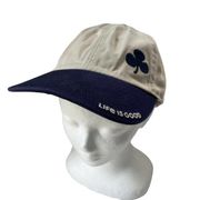 LIFE IS GOOD Happy Go Life Unisex Cap Hat Size Tan"Art of Optimism" Shamrock