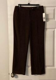 Harve Benard Petite Suede Felling Pans size 8P brand new with tags color brown