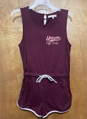 Wishful Park Maroon Sleeveless Unicorn 🦄 off Duty Ropmer