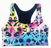 TEREZ Sports Bra 424-02 Rorschach Test Athletic Athleisure Gym NWT Size Medium