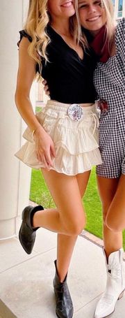 White Skort