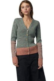 Ulla Johnson Sweater Posey Cardigan in Twilight Green Wool Blend Size XS NWT