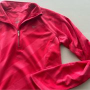 Nike Dri Fit Quarter Zip Hot Pink Pullover XS