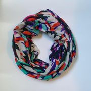 Printed Infinity Scarf Multicolored
