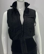 Mango Black winter vest