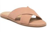 NEW Eileen Fisher Cross Slide‎ Sandal TOFFEE CREAM Womens Size 8 Shoes