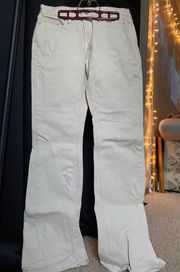  Beige Cream Bootcut Jeans