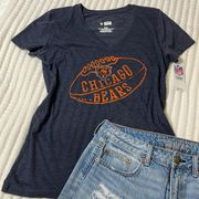 NFL Chicago Bears Short Sleeve V-Neck Tee Size M NWT